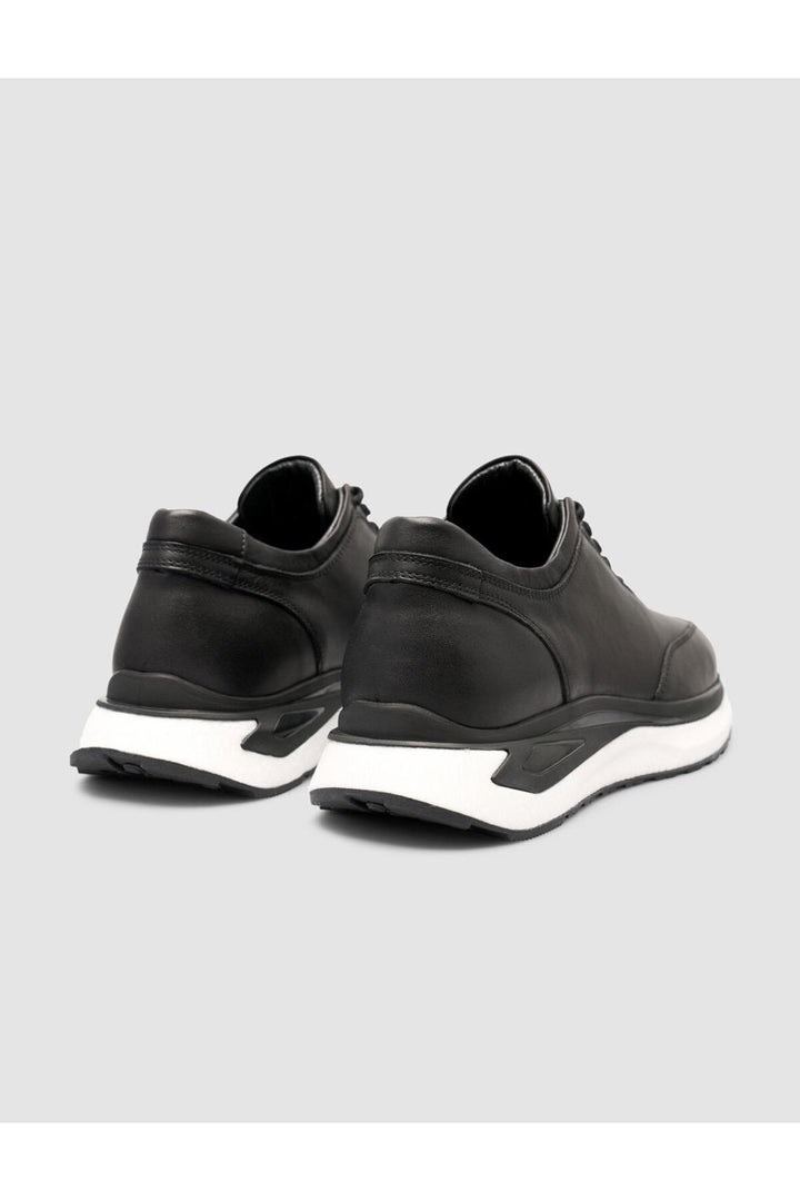 Cabani Shoes Chaussures de sport pour hommes noires avec détails de couture - Noir