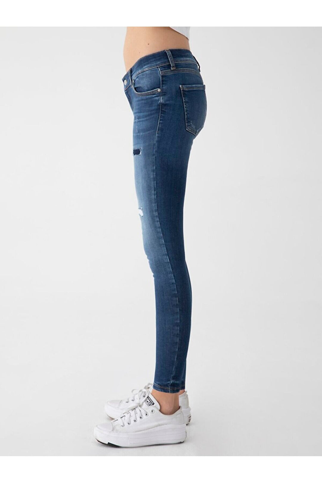 LTB Lonıa Mıd Rıse Super Skinny Pantolon - Bleu_53910