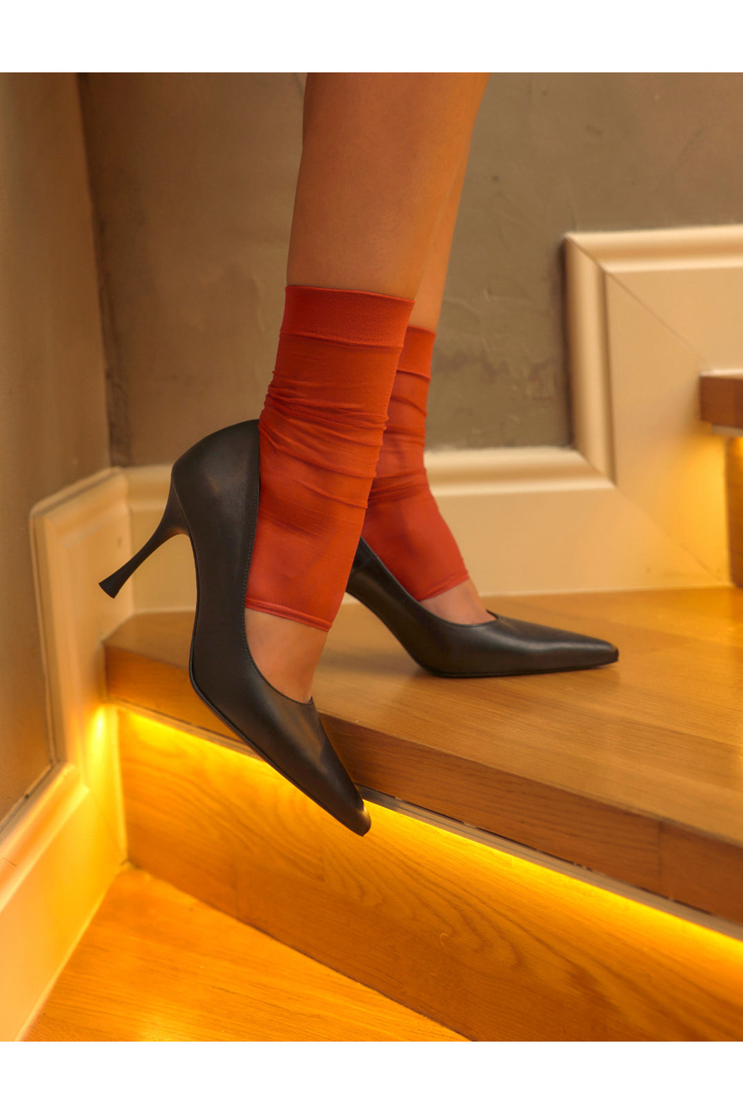 Cabani Shoes Chaussures à talons aiguilles fines en cuir véritable noir pour femme - Multicolore
