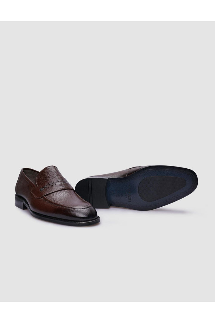 Cabani Shoes %100 Cuir véritable Chaussures classiques pour hommes Marron - Multicolore
