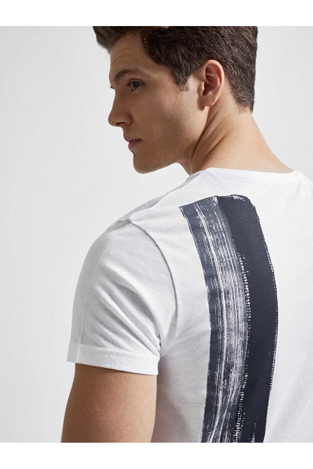 LTB T-shirt à Manches Courtes Col Roulé pour Homme Sawahı 1225845446089 - Blanc