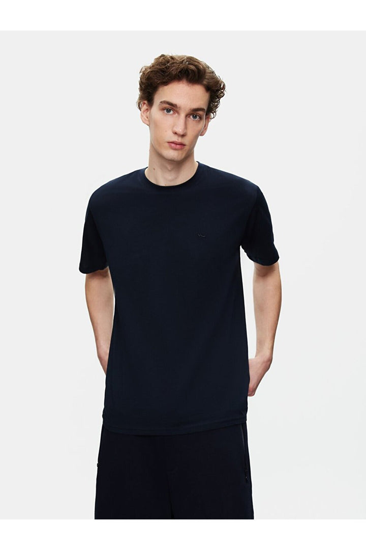 LTB T-shirt bleu marine à manches courtes Regular