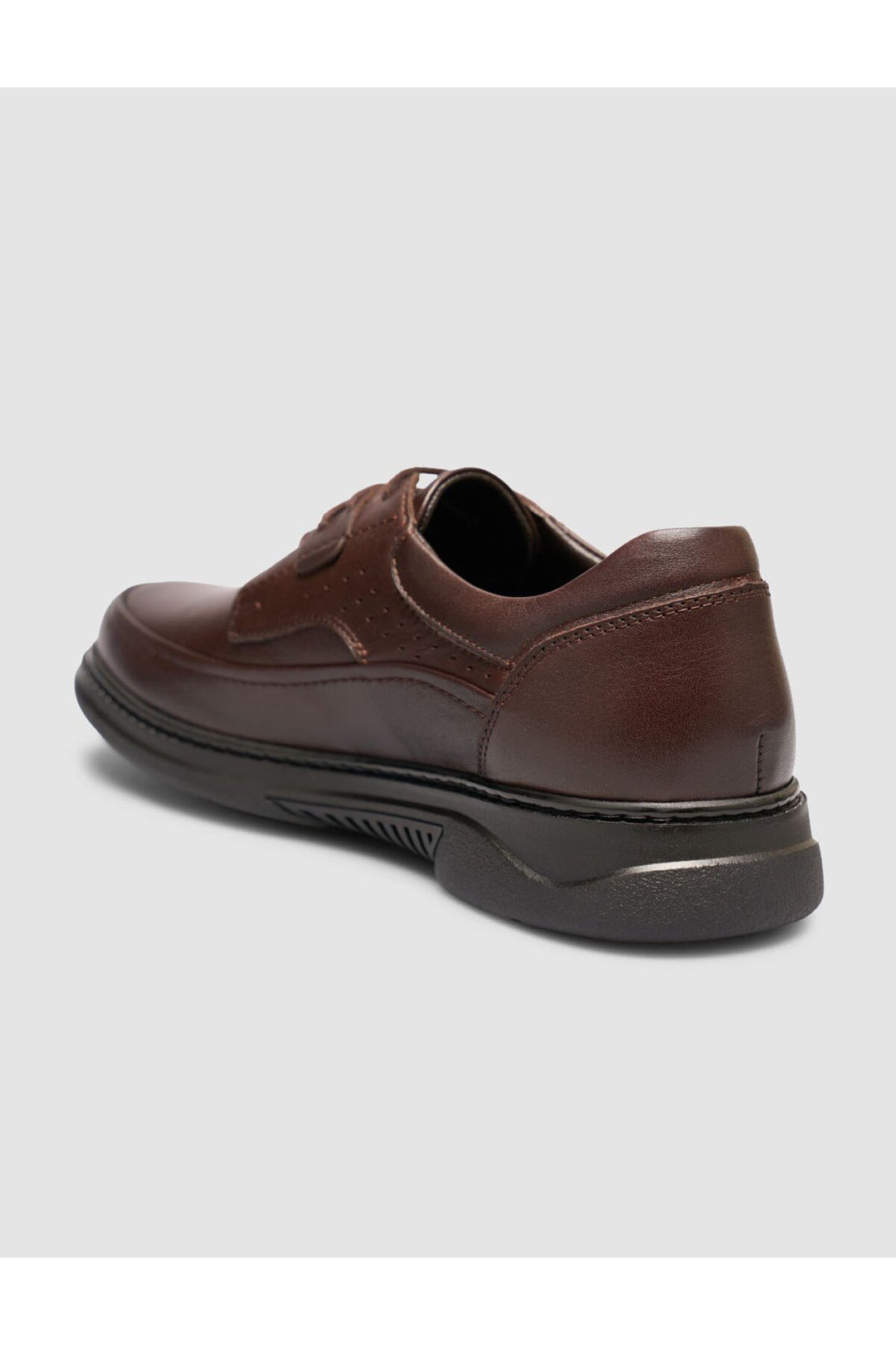Cabani Shoes Chaussures pour hommes en cuir véritable à lacets marron - Marron