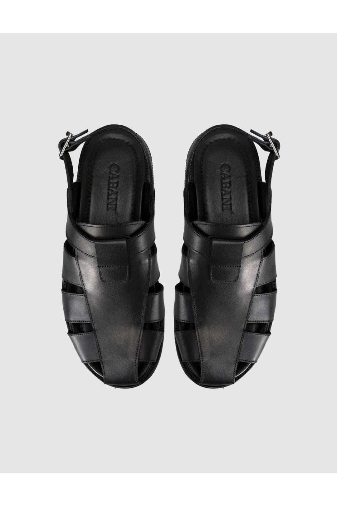 Cabani Shoes Sandales classiques en cuir véritable pour homme - Multicolore