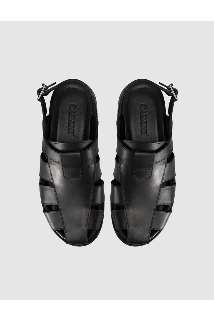 Cabani Shoes Sandales classiques en cuir véritable pour homme - Multicolore