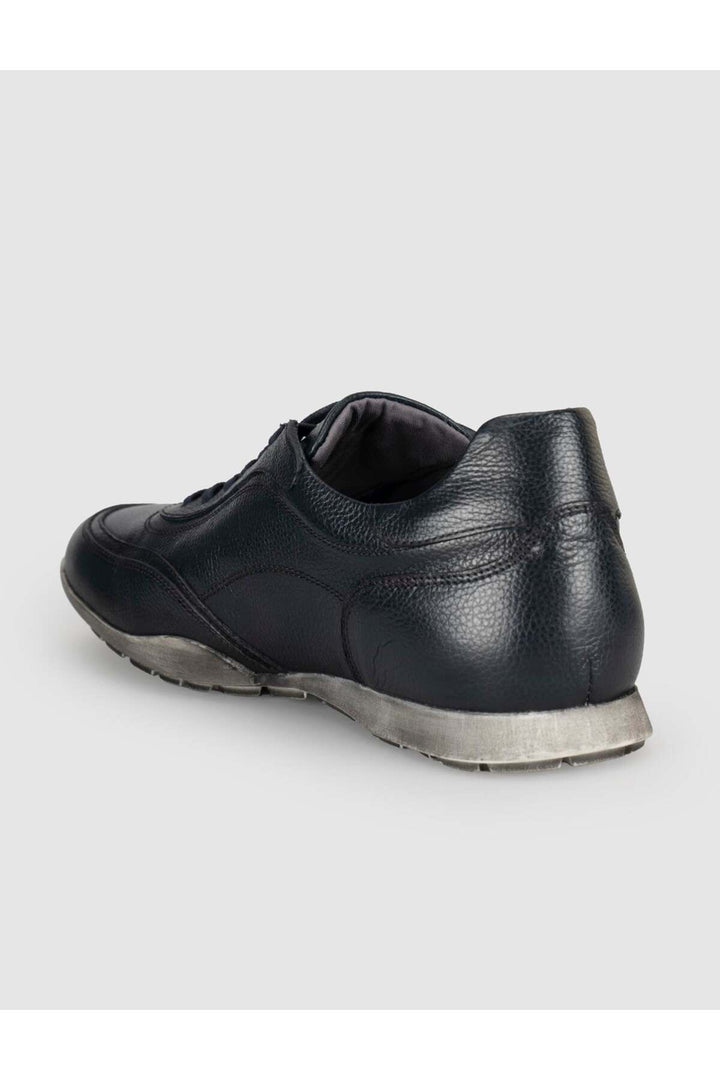 Cabani Shoes Bleu marine Cuir véritable Chaussures décontractées pour hommes - Bleu marine