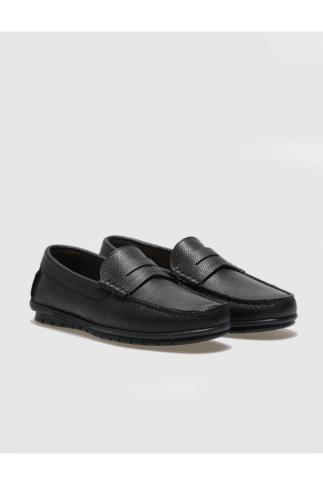 Cabani Shoes Chaussures décontractées pour hommes en cuir véritable avec ceinture noire - Noir