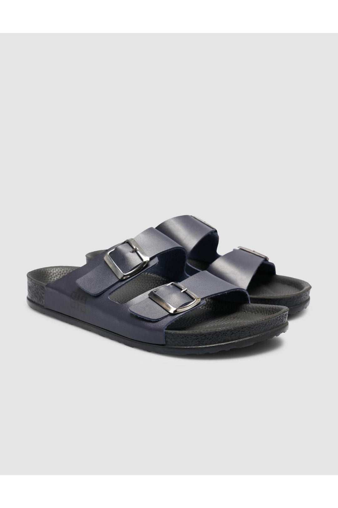 Cabani Shoes Tongs pour hommes bleu marine avec détail de boucle - Bleu marine