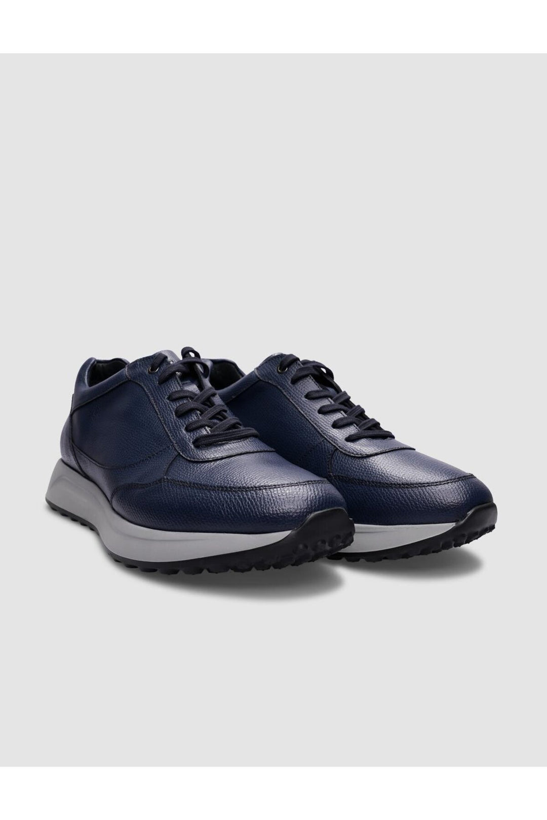 Cabani Shoes %100 Cuir Véritable Chaussures de Sport pour Hommes à Lacets Bleu marine - Bleu marine