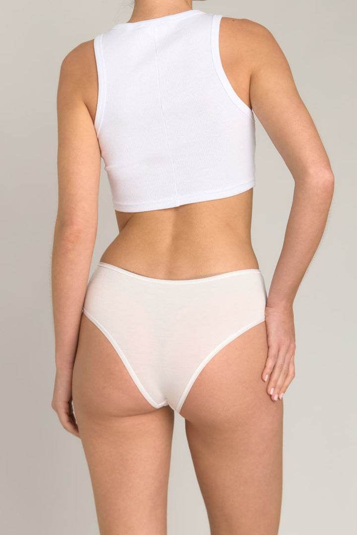 Lovely Things Culotte coquine Daisy Micro Modal - Écru