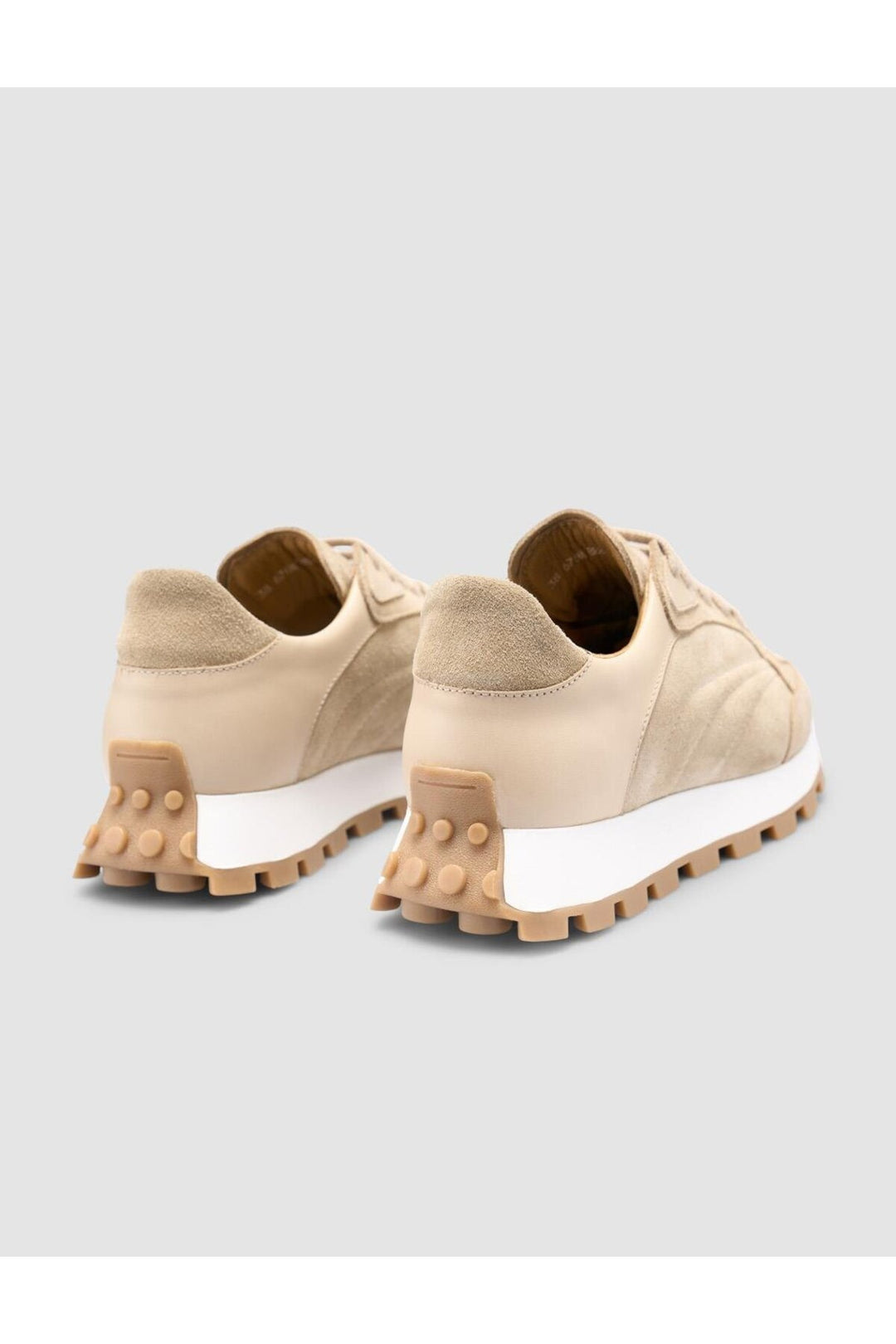 Cabani Shoes %100 Cuir véritable Baskets femme Beige - Multicolore