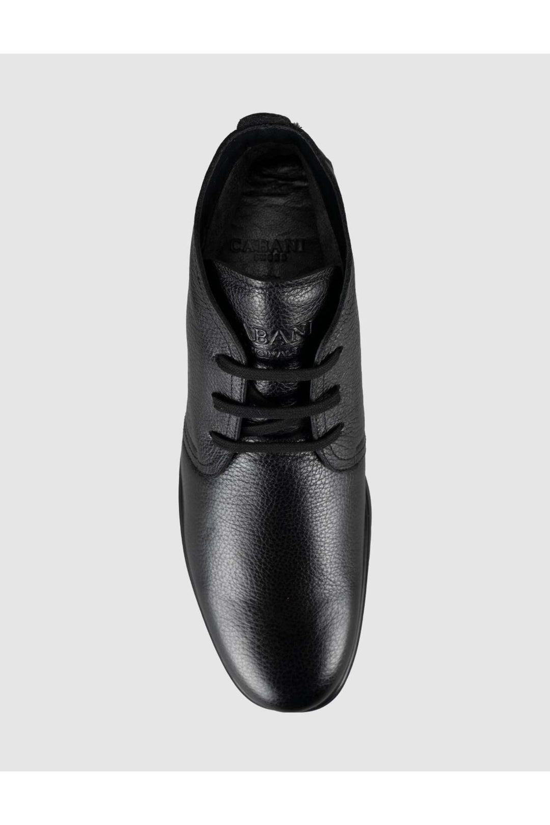 Cabani Shoes Tinano Bottes d'hiver en cuir véritable noires à lacets pour hommes - Multicolore