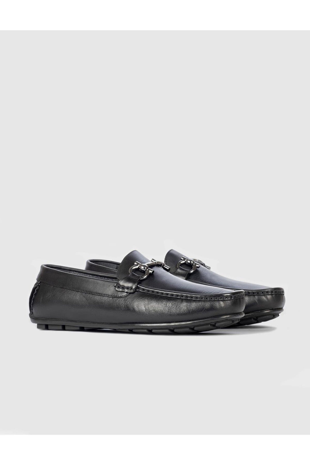 Cabani Shoes Bottines en cuir véritable noir pour homme à bande avec boucle - Noir