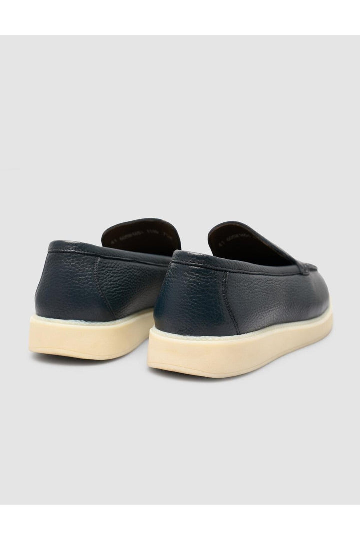 Cabani Shoes %100 Bleu marine Chaussures Loafers pour Homme - Bleu marine