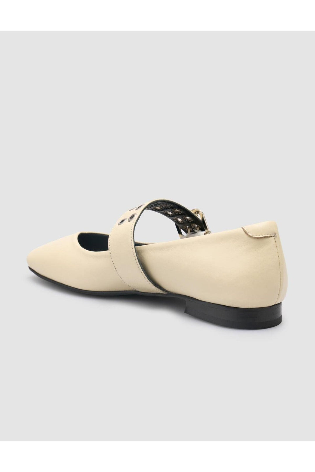 Cabani Shoes %100 Cuir Véritable Ballerines Femme Beige - Beige