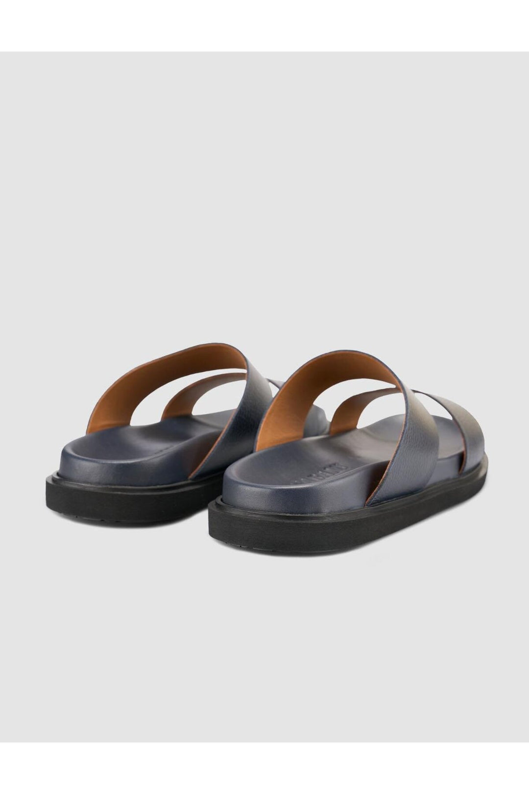 Cabani Shoes %100 Cuir Véritable Sandales pour Hommes Bleu marine - Bleu marine