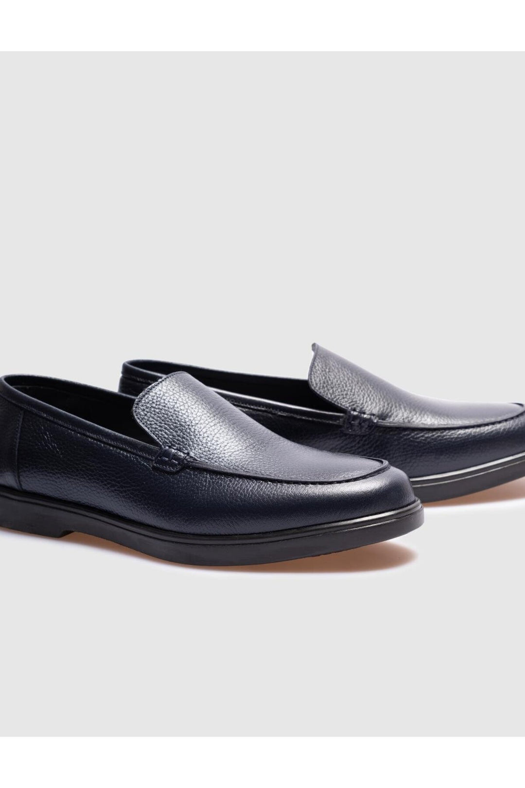 Cabani Shoes Chaussures de ville pour hommes en cuir véritable bleu marine - Bleu marine