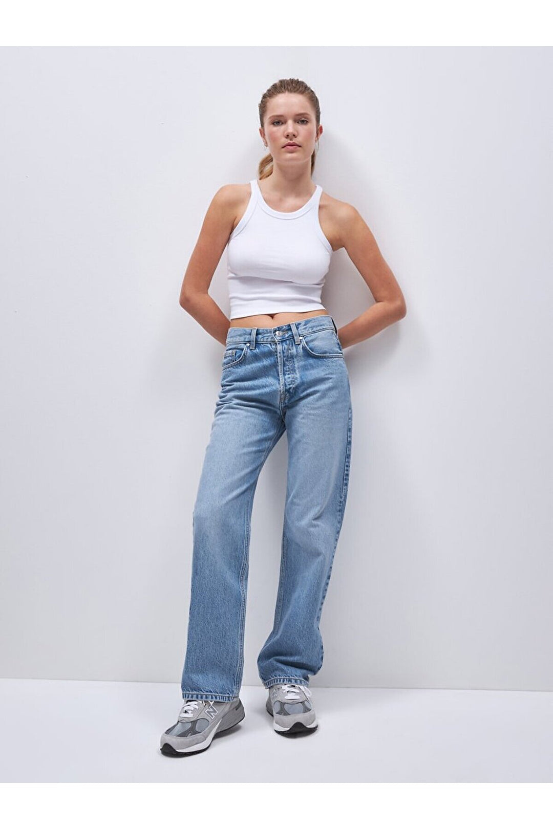 LTB Pantalon en jean coupe droite à taille haute Vanetta