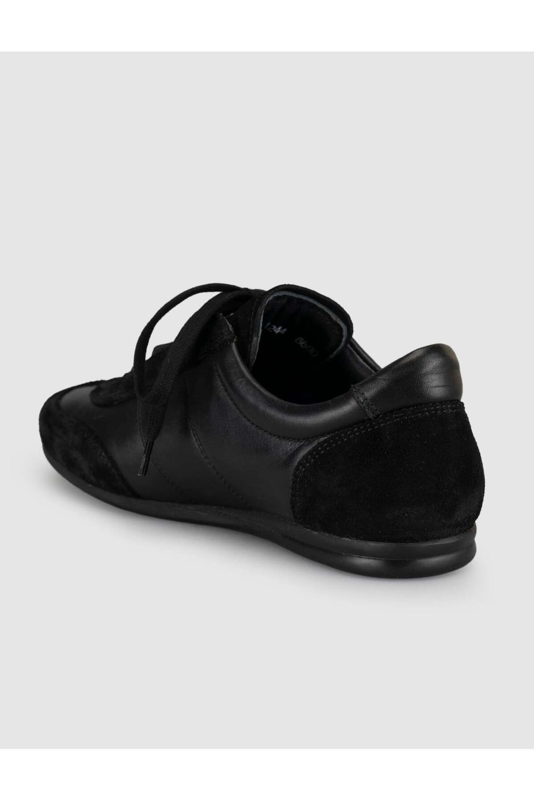 Cabani Shoes Baskets femme en cuir véritable suédé noir - Multicolore