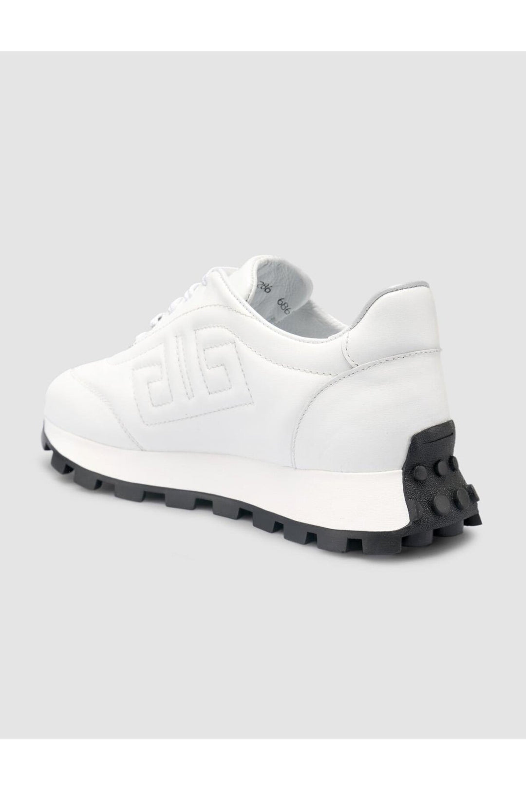 Cabani Shoes 100% Genuine Leather White Women's Sneakers - White