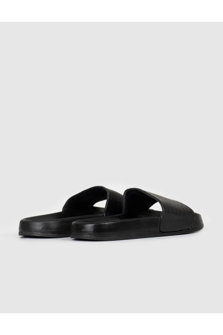 Cabani Shoes Sandales pour hommes à semelle en caoutchouc noire - Multicolore