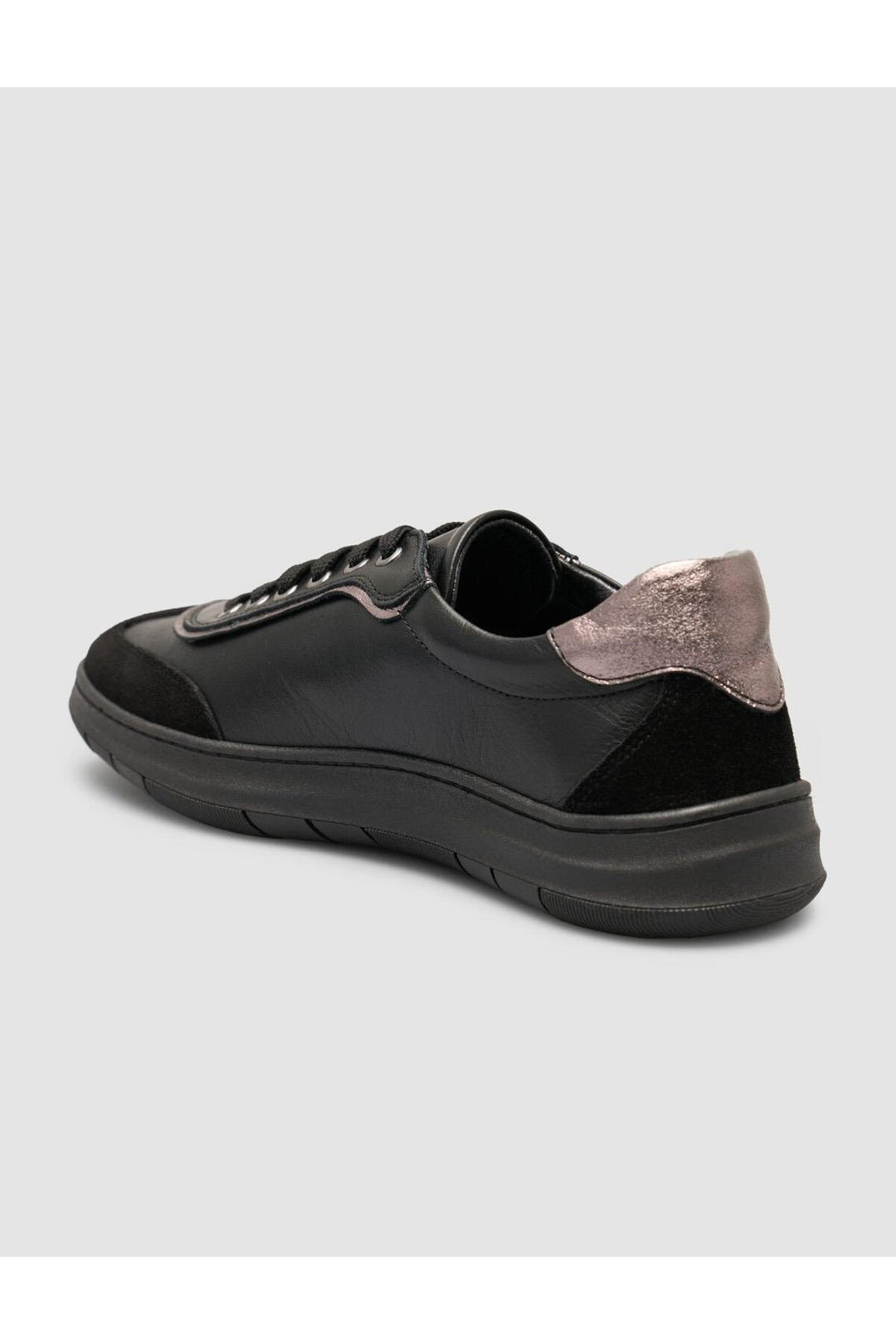 Cabani Shoes Chaussures pour femmes en cuir véritable mélangé en daim noir à 100% - Noir