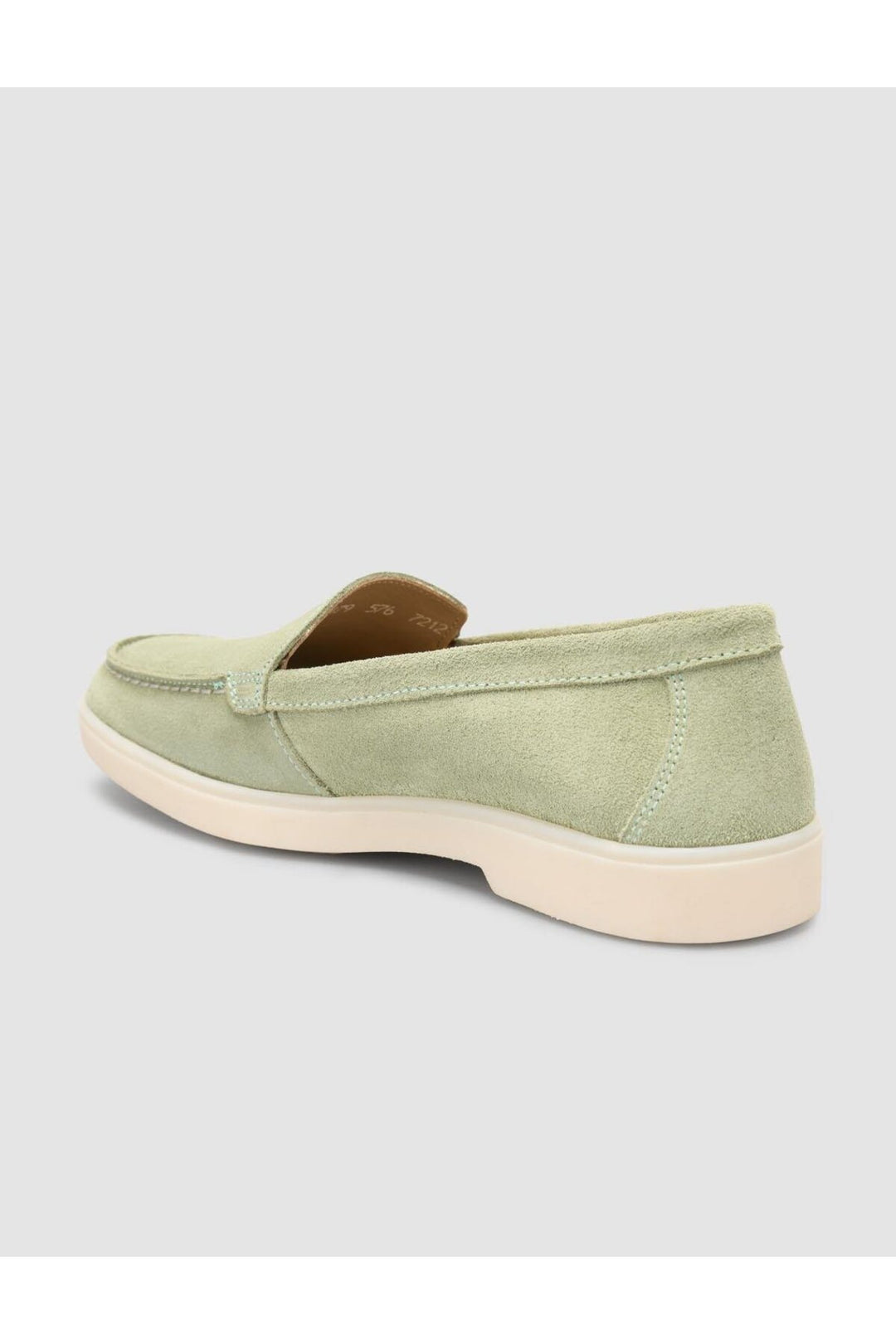 Cabani Shoes MonaMae 100% Cuir Véritable Vert Suédé Mocassins Femme - Vert