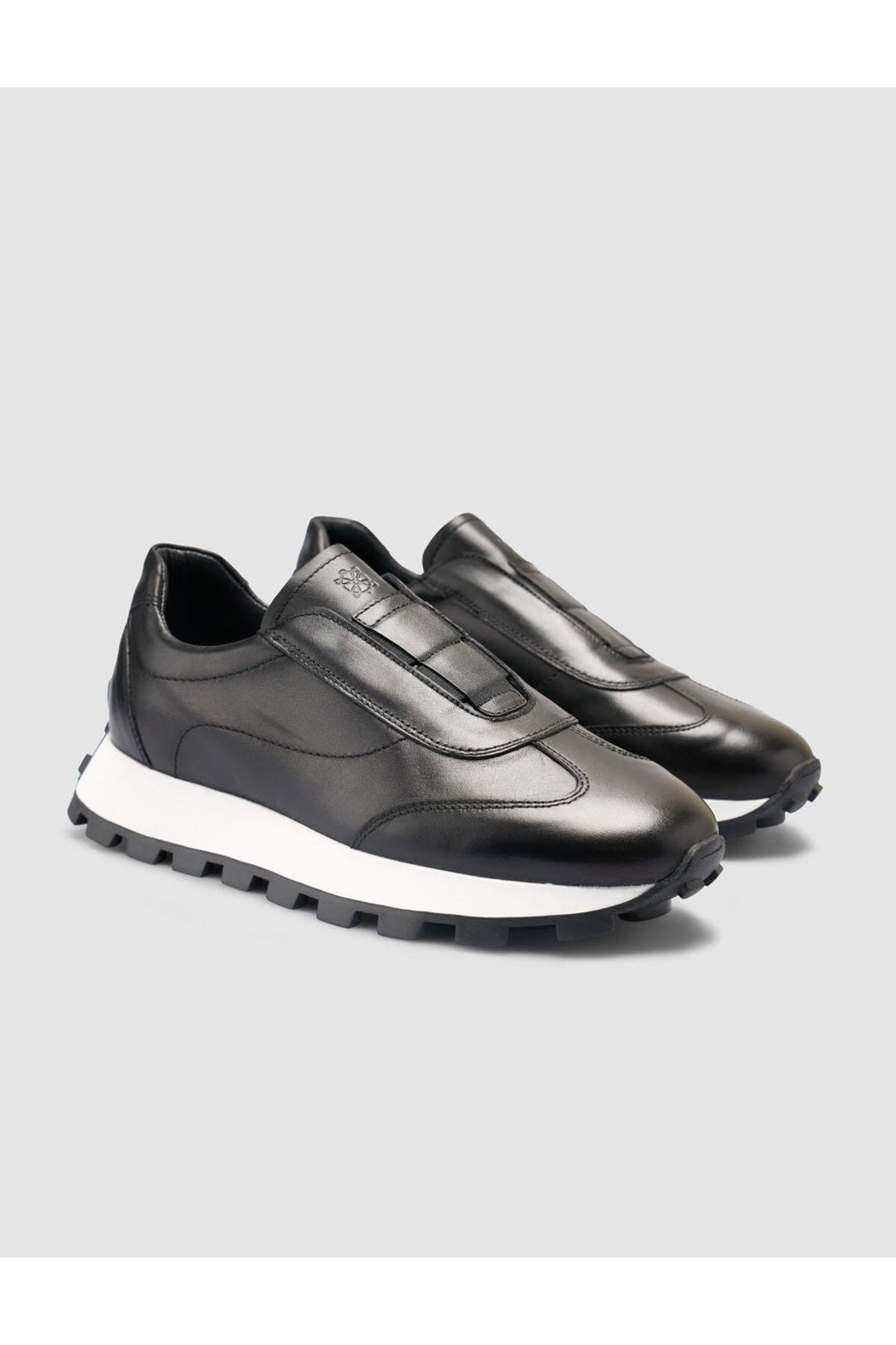 Cabani Shoes %100 Cuir Véritable Baskets Noires pour Femmes - Noir