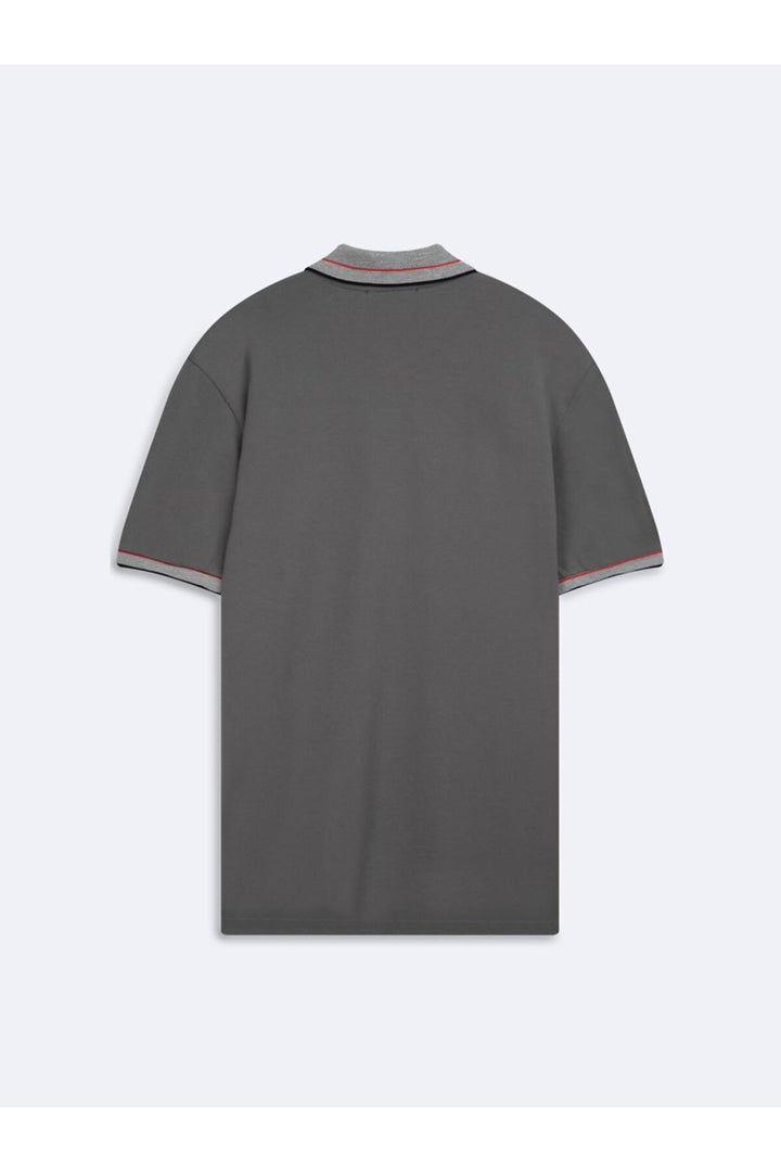 LTB T-shirt anthracite avec détails contrastés et fermeture éclair - Anthracite