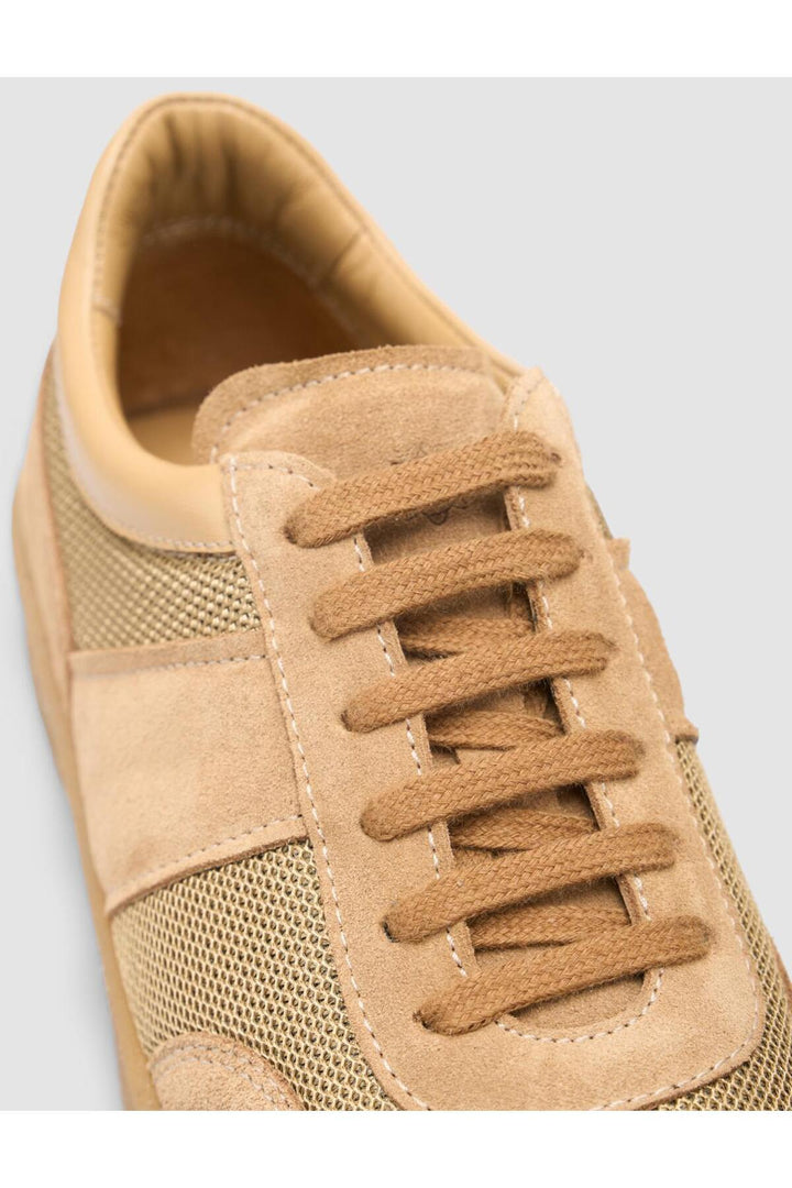Cabani Shoes %100 Cuir Véritable Suédé Femme Baskets Taba - Multicolore