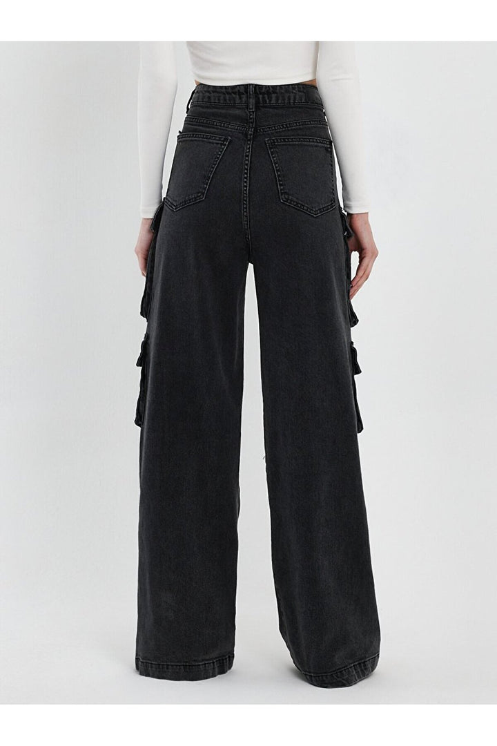 LTB Pantalon Cargo Marien Taille Haute - Gris