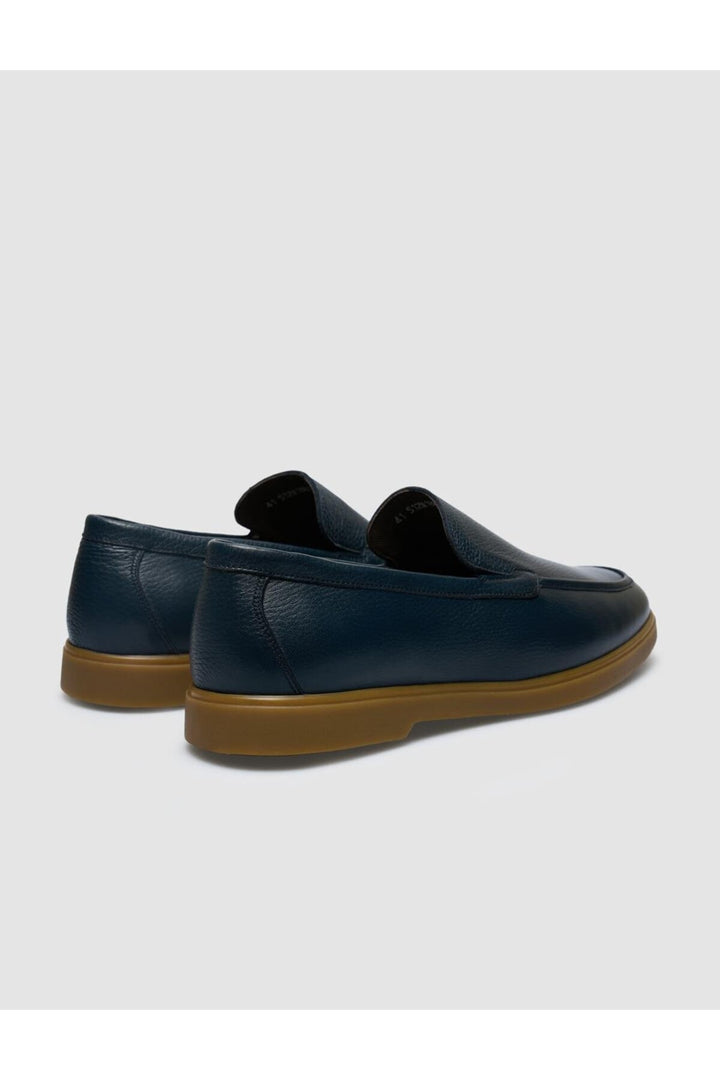 Cabani Shoes Teratas %100 Cuir Véritable Bleu marine Chaussures Loafer pour Homme - Bleu marine