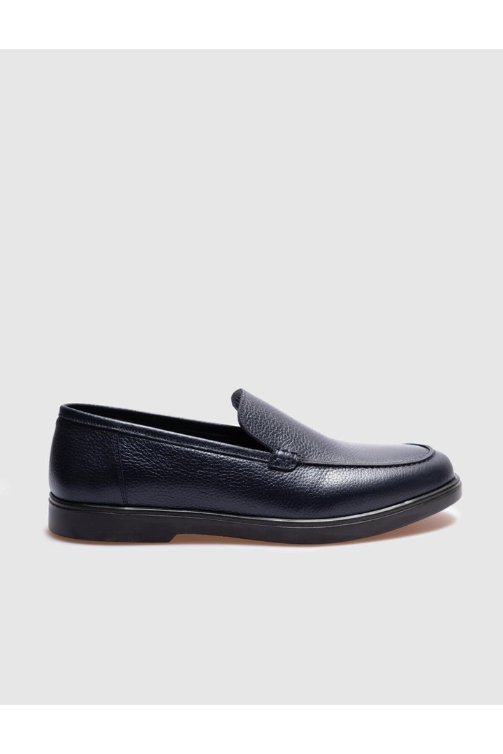 Cabani Shoes Chaussures de ville pour hommes en cuir véritable bleu marine - Bleu marine