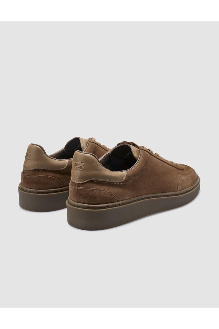 Cabani Shoes %100 Cuir véritable Chaussures de sport pour hommes en daim tabac - Multicolore