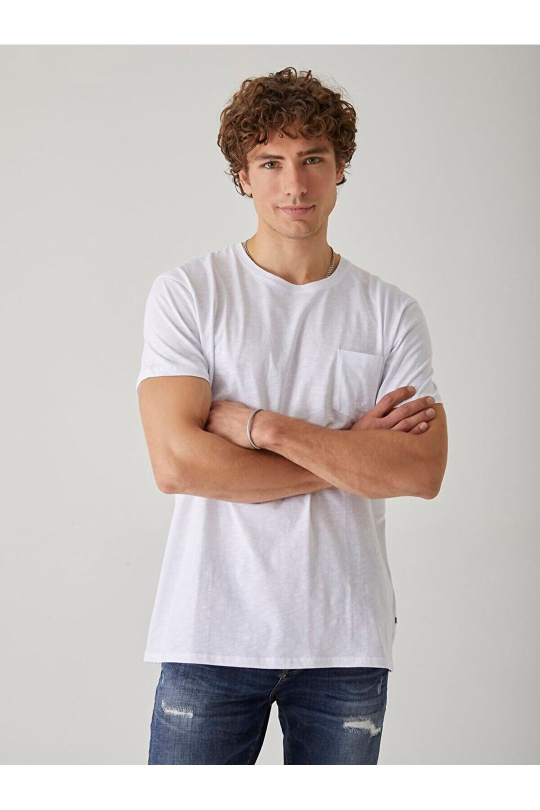 LTB T-shirt blanc avec poche