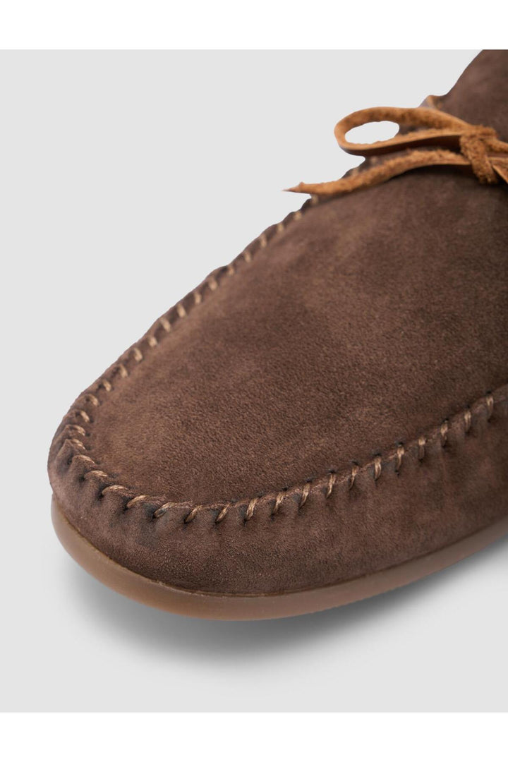Cabani Shoes Lenamo %100 Cuir Véritable Chaussures de Bateau pour Hommes en Suède Marron Quotidien - Marron
