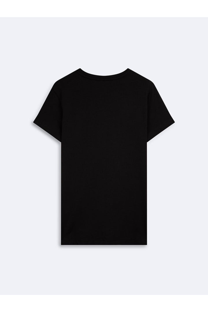 LTB T-shirt noir coupe ajustée imprimé - Noir