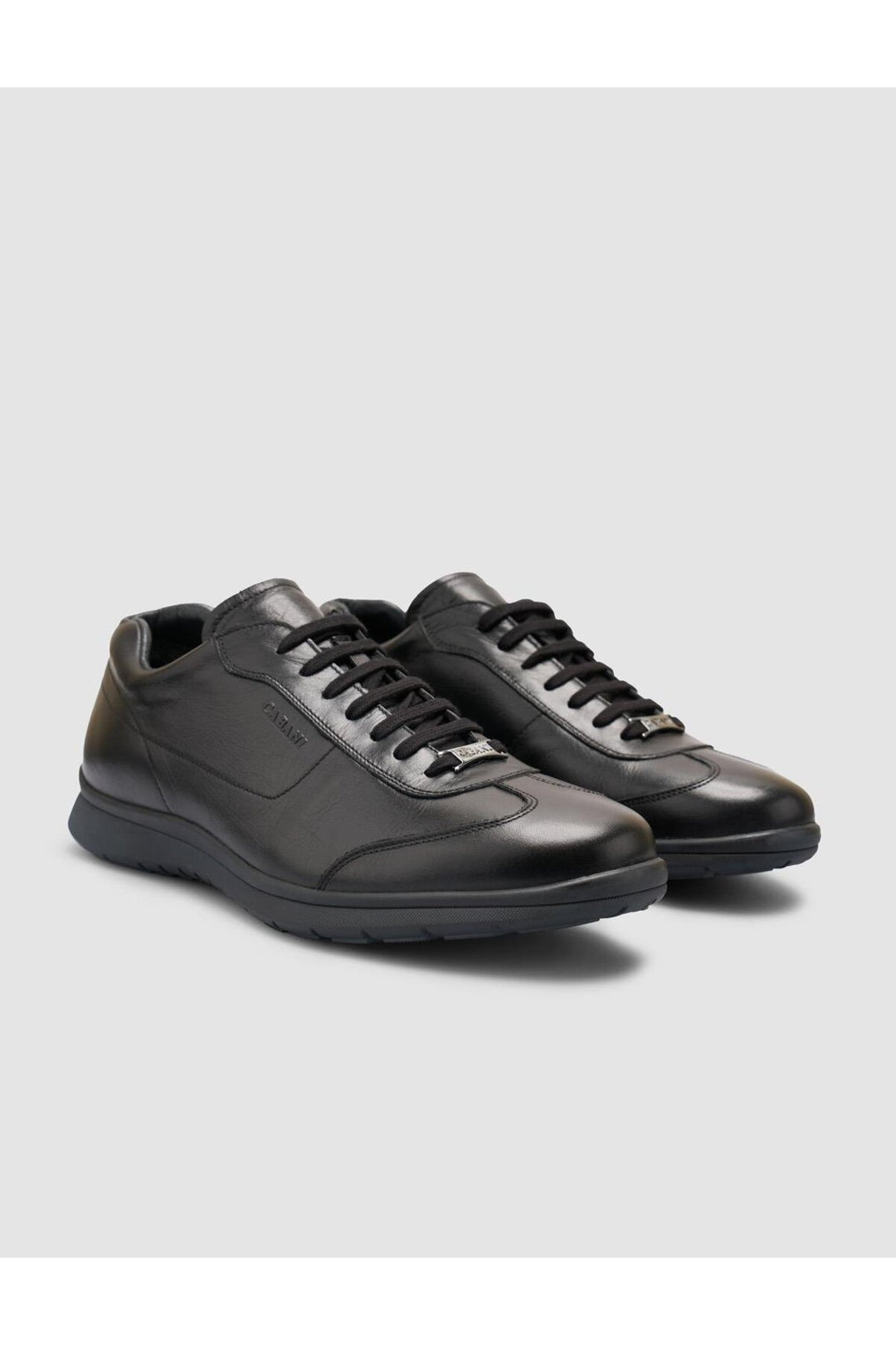 Cabani Shoes %100 Cuir véritable Baskets noires pour hommes - Multicolore