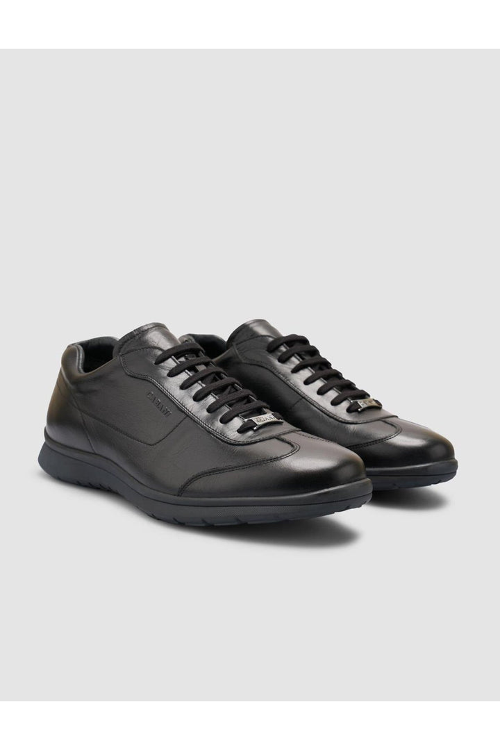 Cabani Shoes %100 Cuir véritable Baskets noires pour hommes - Multicolore