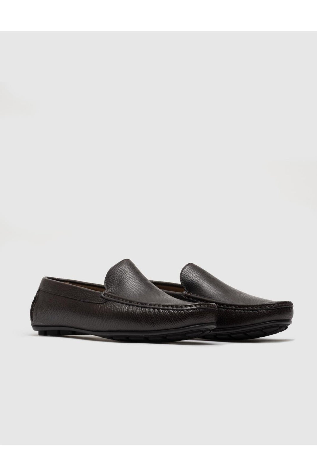 Cabani Shoes Mocassins pour hommes en cuir véritable marron - Marron