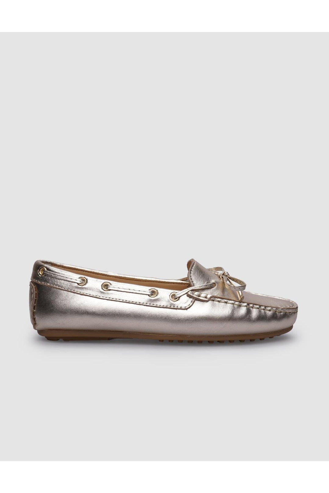 Cabani Shoes Chaussures pour femmes en cuir véritable 100% avec détails en nœud couleur or. - Doré