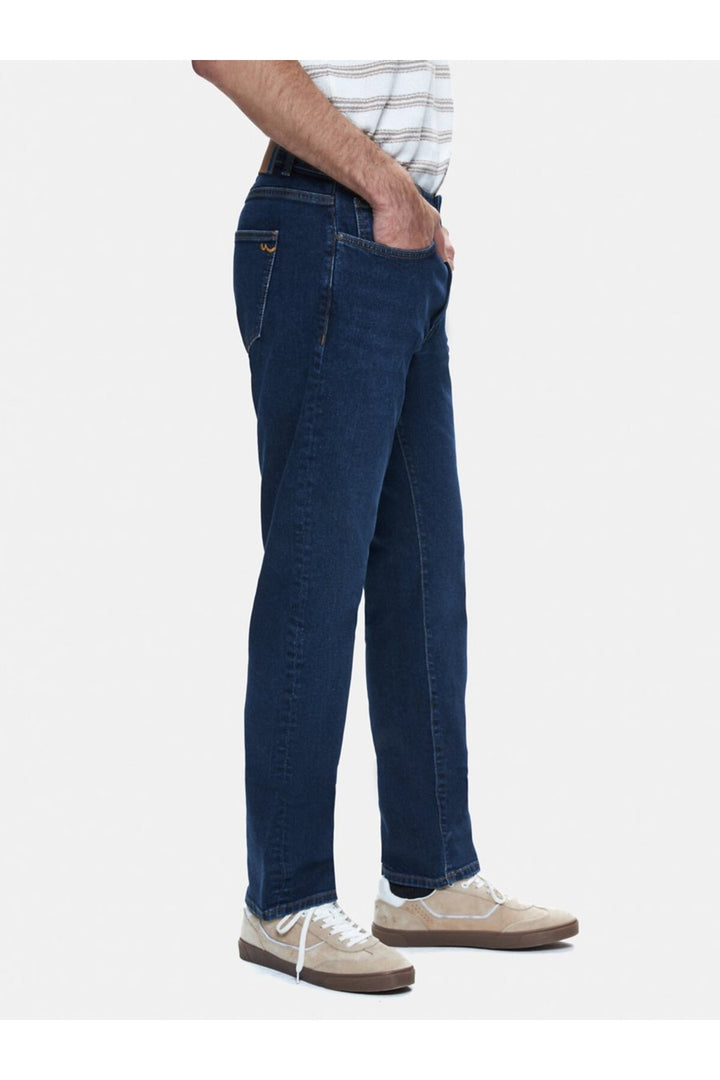 LTB Danelo Jean Pantalon Droit Taille Moyenne Bleu Foncé - Foncé Bleu