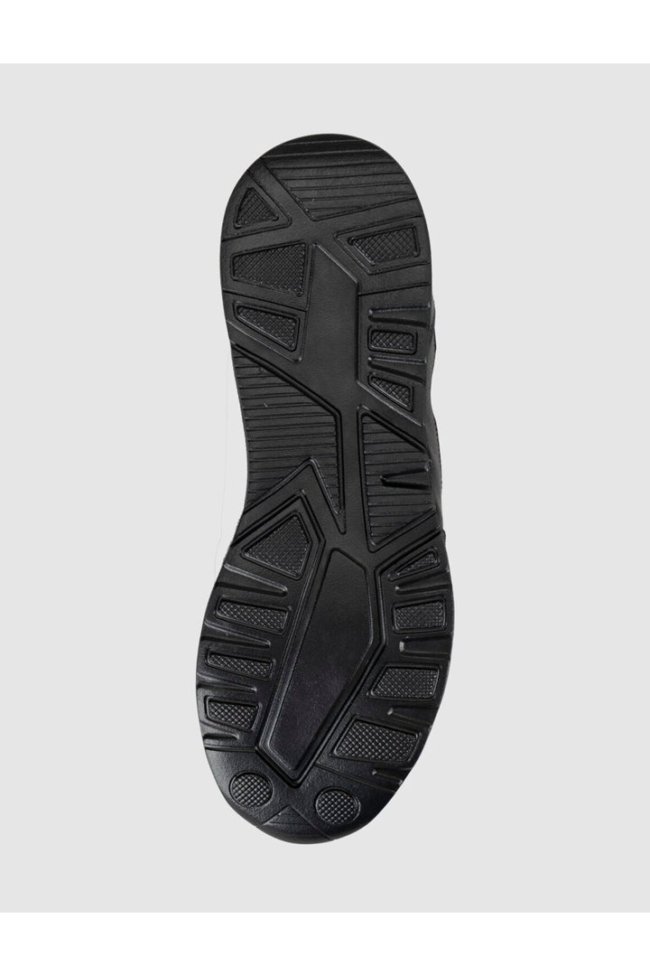 Cabani Shoes Bottines décontractées pour hommes en cuir véritable noir avec fourrure, sans lacets. - Multicolore