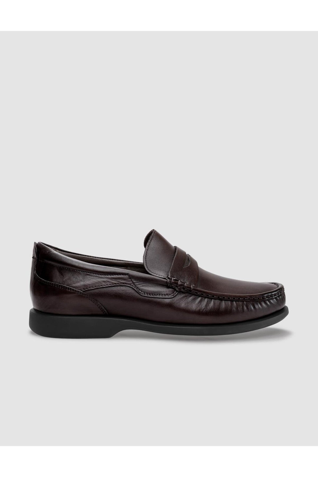 Cabani Shoes Mocassins pour hommes en cuir véritable marron - Marron