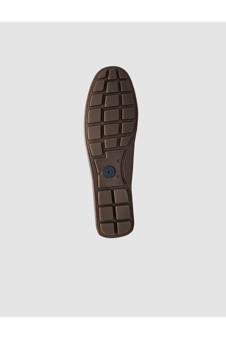 Cabani Shoes Mocassins pour hommes en nubuck vison en cuir véritable - Vison