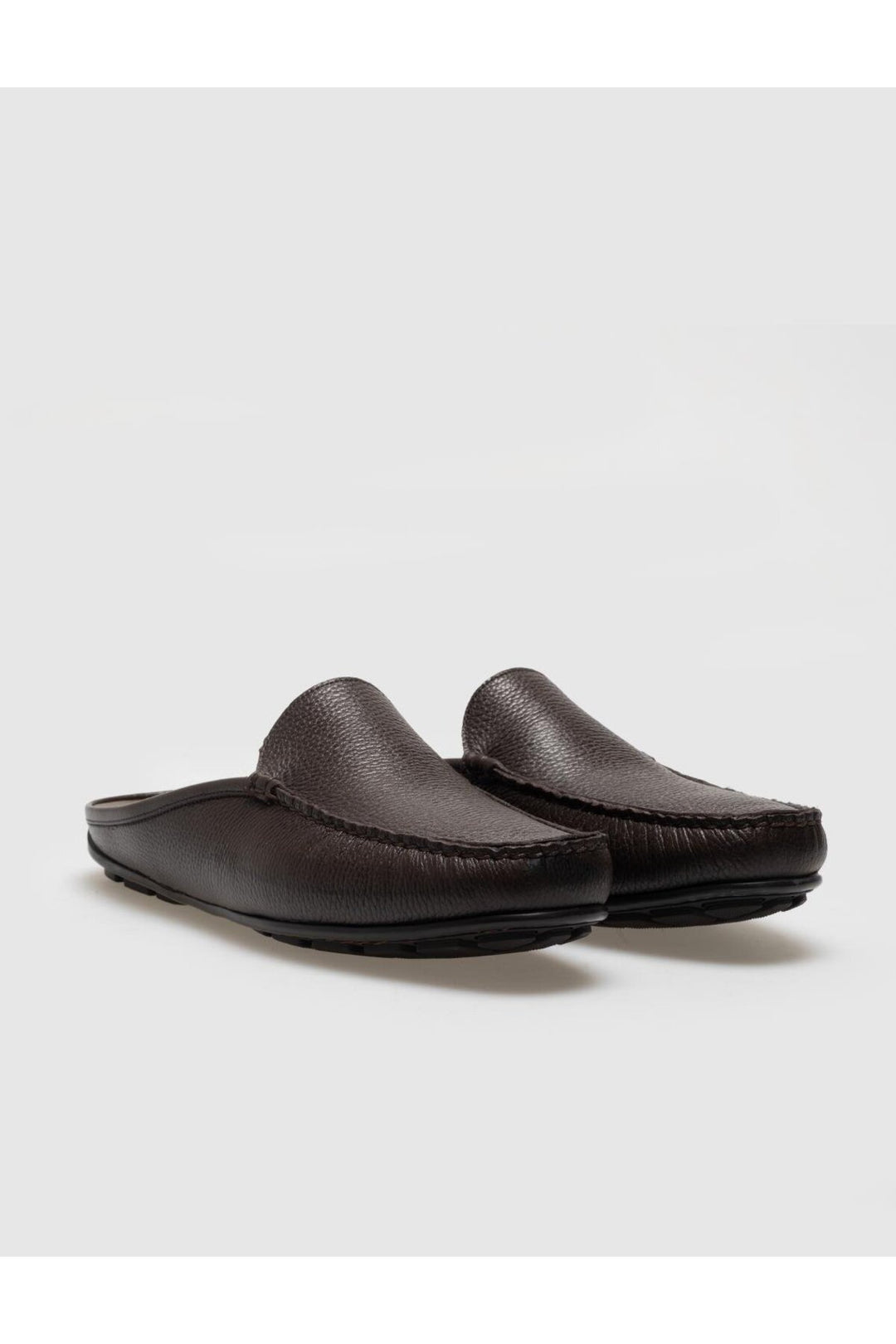 Cabani Shoes Sandales décontractées pour hommes en cuir véritable marron - Marron