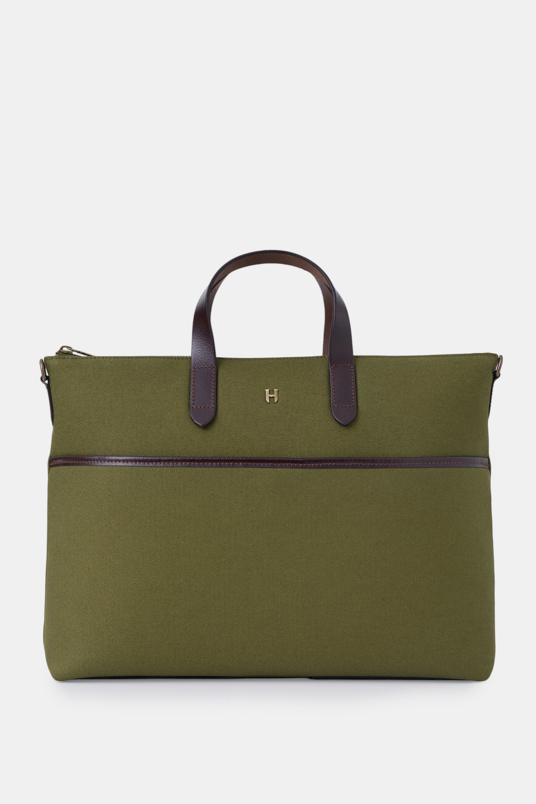 helmbrook Sac pour ordinateur portable Brice en cuir véritable unisexe de 15,6po à compartiment unique