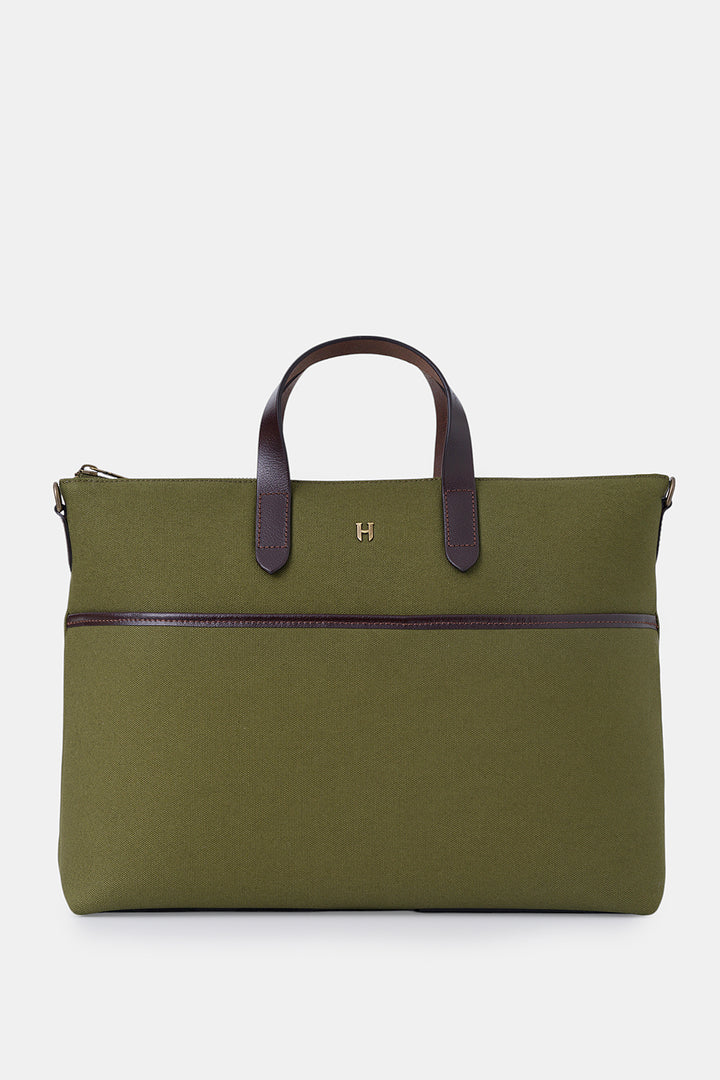 helmbrook Sac pour ordinateur portable Brice en cuir véritable unisexe de 15,6po à compartiment unique