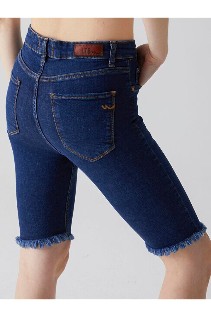 LTB Jean taille haute Galena Slim Fit Bermuda