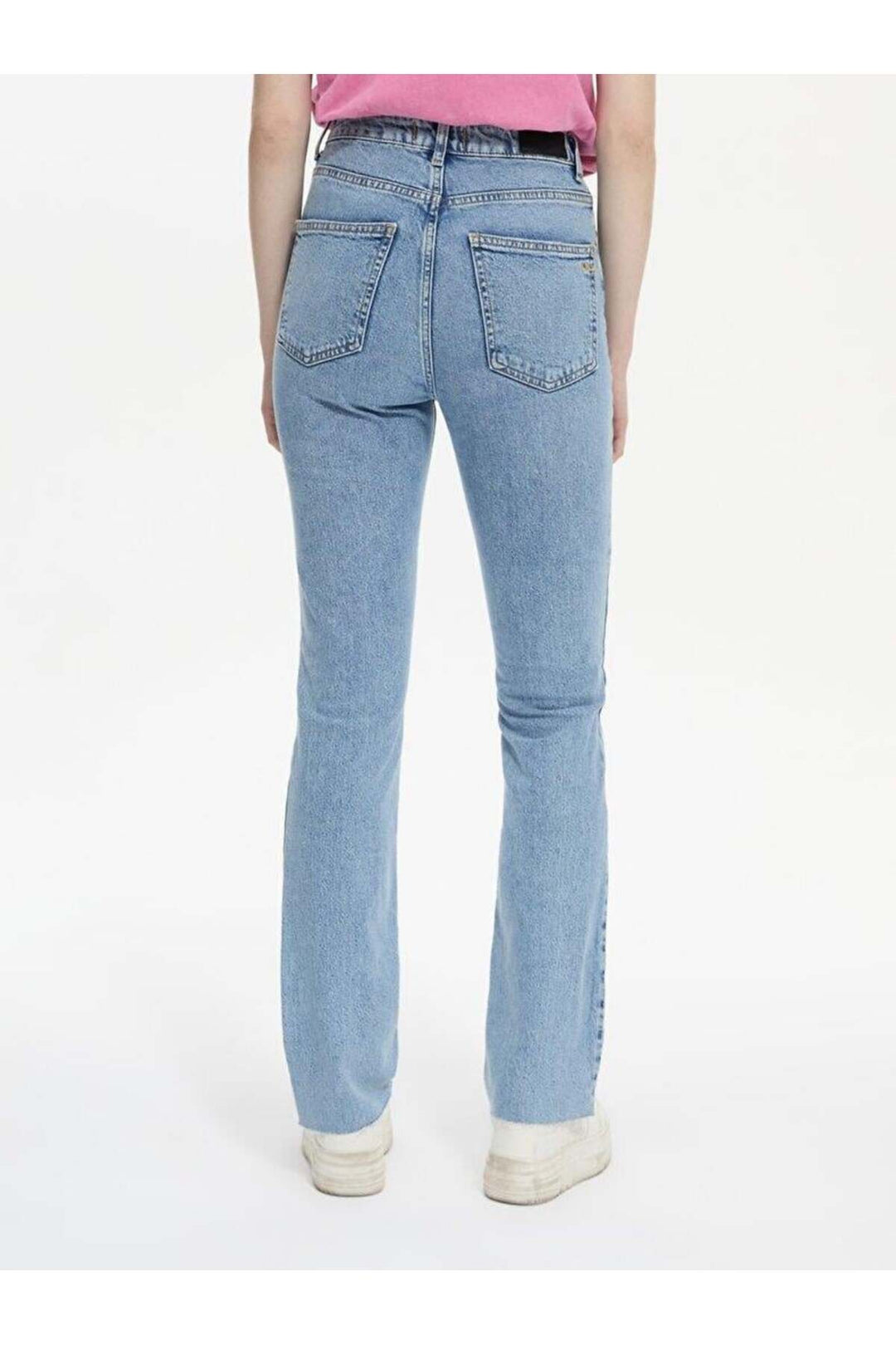 LTB Betiana X Pantalon en Jean Taille Haute Droit 009516741556055241 - Bleu